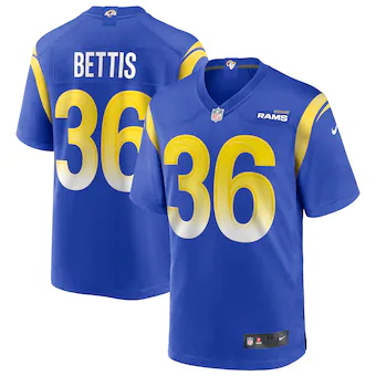 mens nike jerome bettis royal los angeles rams game retired